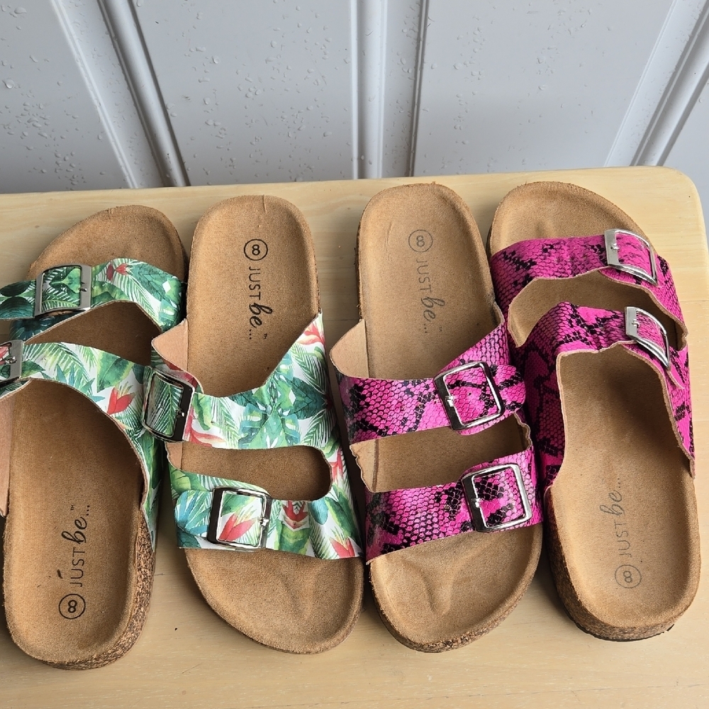 Just Be Slides Bundle Of 2 Sz 8